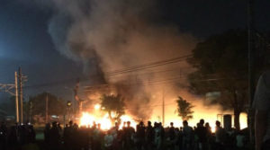 fly over terbakar