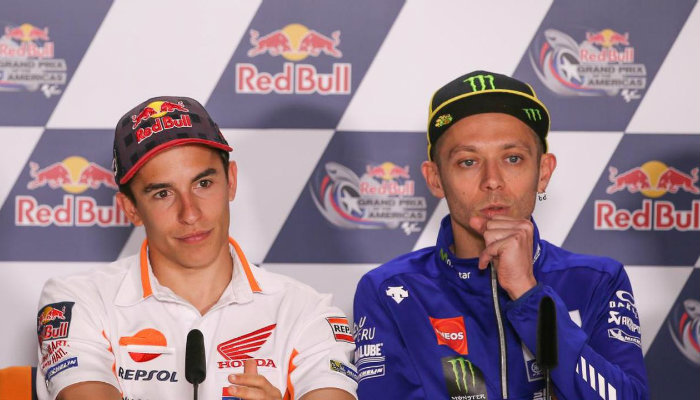 Valentino Rossi dan Marc Marquez