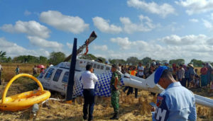 Helikopter Jatuh Lombok