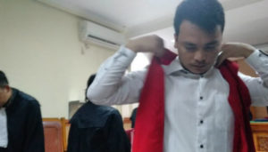 Terdakwa Haris Simamora