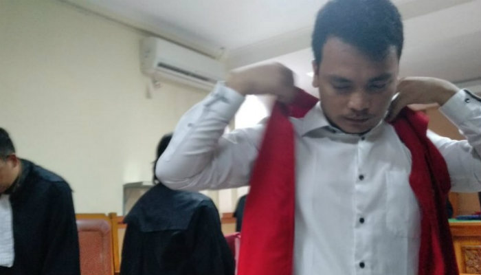 Terdakwa Haris Simamora