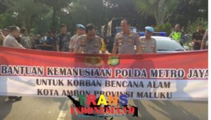 Polda Metro Bantu Korban Gempa