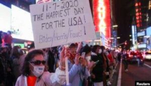 Rakyat AS Rayakan Kemenangan Biden