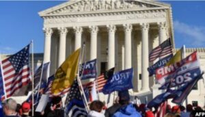 Demo Pendukung Trump