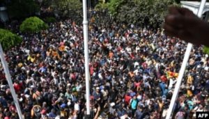 Demonstran Sri Lanka