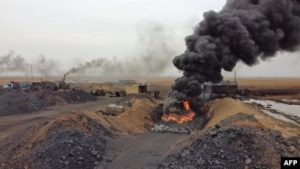 Kilang Minyak Terbakar