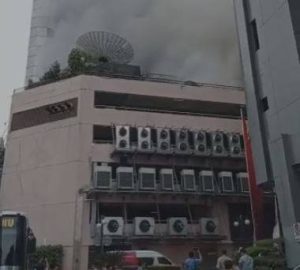 Gedung Kemenkumham Terbakar