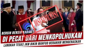 Jokowi Pecat Menko Polhukam