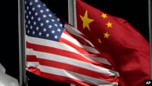 Bendera Amerika dan China