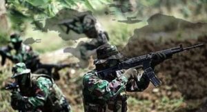 Prajurit TNI Kontak Tembak