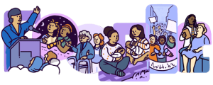 Doodle tahunan memperingati Hari Perempuan Internasional 2023. Foto Google