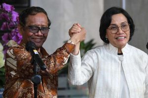 Mahfud dan Sri Mulyani