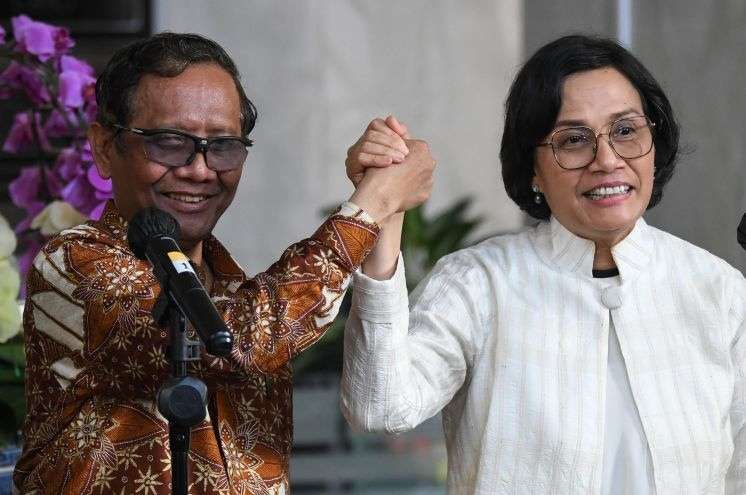 Mahfud dan Sri Mulyani