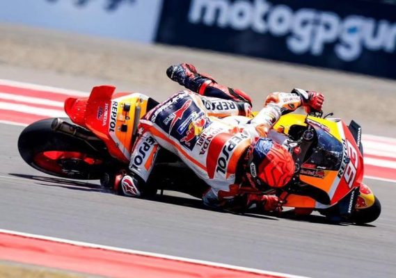 Marc Marquez Jatuh