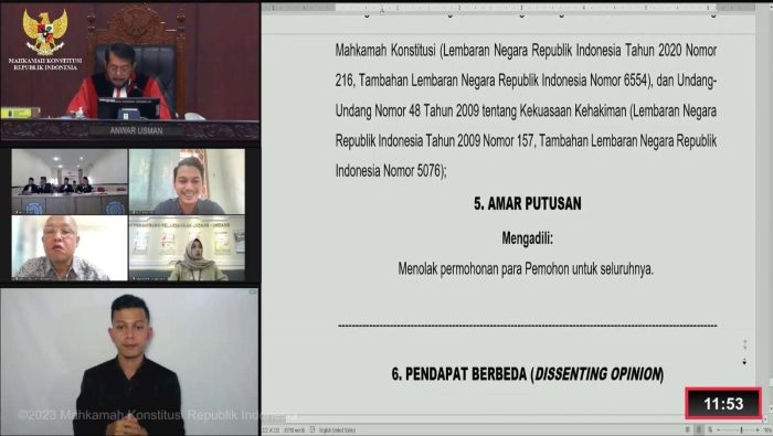 MK Tolak Gugatan Usia Capres