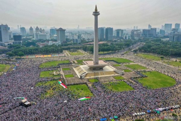Foto Udara Aksi Bela Palestina