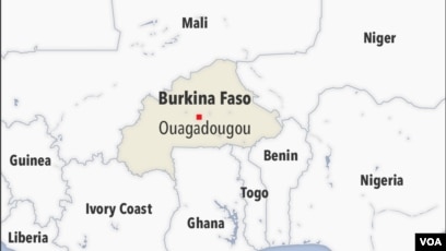 Peta Burkina Faso