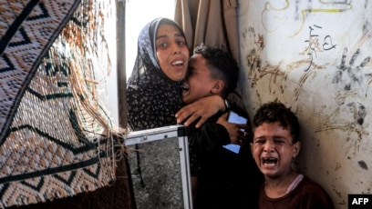 Anak Palestina Berlindung