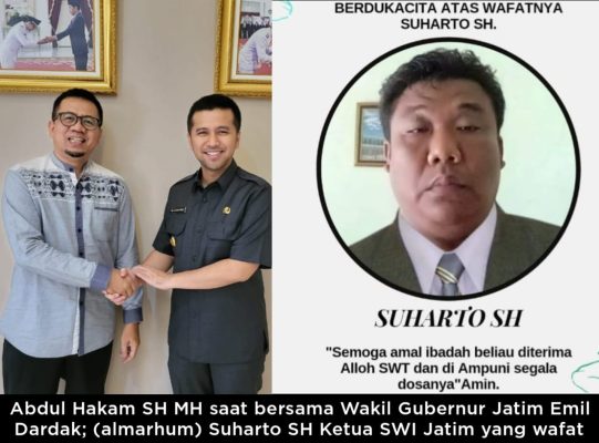 Abdul Hakam Dewan Pembina SWI Jatim Berdukacita Wafat Suharto Ketua DPW SWI Jawa Timur
