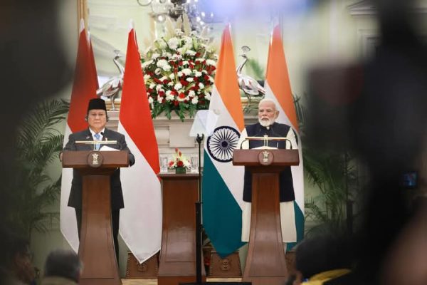 Presiden Prabowo dan Perdana Menteri India