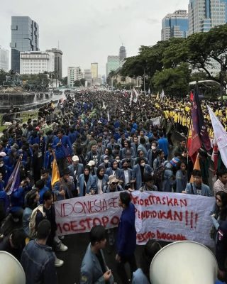 Aksi Mahasiswa Indonesia Gelap