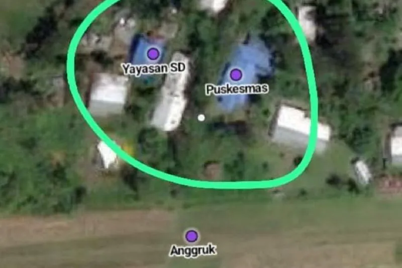 Peta Distrik Anggruk, Kabupaten Yahukimo, Papua Pegunungan