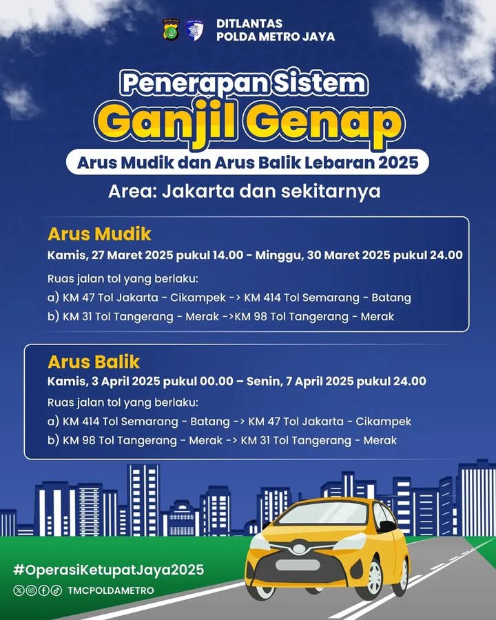 Jadwal Ganjil Genap