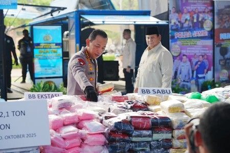 Presiden Prabowo Musnahkan Narkoba