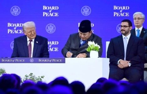 Tandatangani Piagam Board of Peace, Presiden Prabowo Tegaskan Peran Aktif Indonesia Jaga Implementasi Solusi Dua Negara