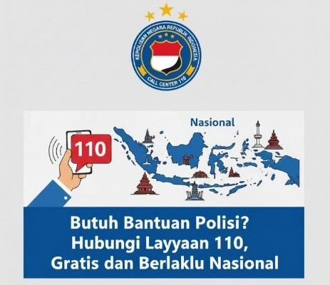 Polri Pastikan Contact Center 110 Bisa Diakses Gratis di Seluruh Indonesia