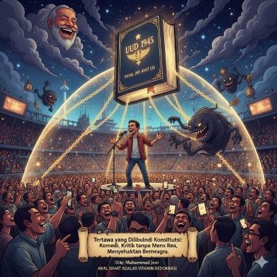 Tertawa yang Dilindungi Konstitusi: Komedi, Kritik tanpa Mes Rea, Menyehatkan Bernegara