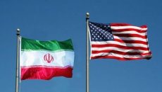 Bendera Iran dan AS