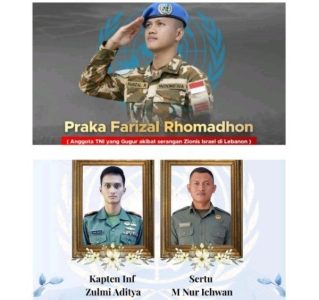Tiga Prajurit TNI Tewas