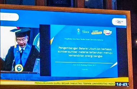 Pengukuhan Guru Besar FTUI Prof. Bambang Priyono