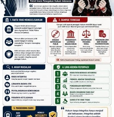 "Koruptor Menangkap Koruptor"? Potret Ironis Penegakan Hukum Indonesia: Ketika integritas jadi standar utama, hukum akan kembali jadi rumah keadilan bukan sekadar panggung kekuasaan.