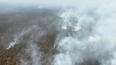 Helikopter water bombing BNPB tangani Karhutla membara di Taman Nasional Way Kambas Lampung
