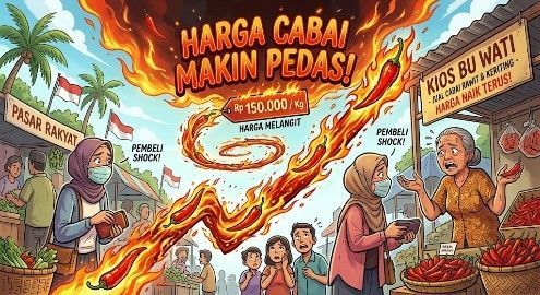 Harga cabai makin pedas