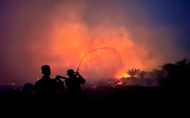 Petugas gabungan dan helikopter water bombing bahu-membahu melakukan pemadaman kebakaran hutan dan lahan di wilayah terdampak. Rincian Jumlah Karakter SEO Google: